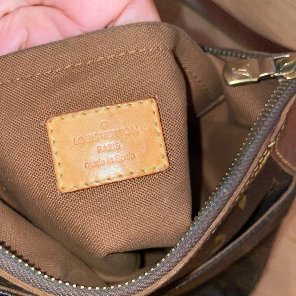 Louis Vuitton Odeon Monogram Long Strap 1053 Brown Canvas Cross Body Bag! - Picture 6 of 11